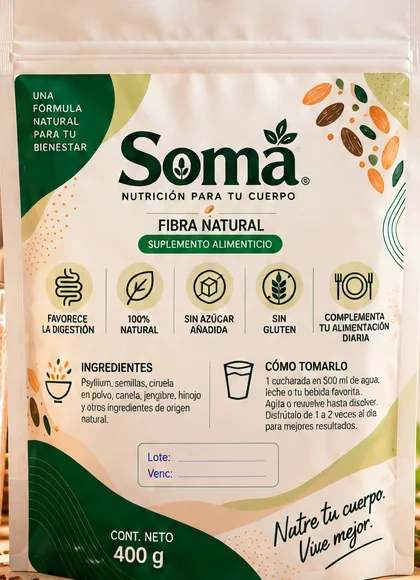 Bolsa de Fibra Natural Soma de 400 g